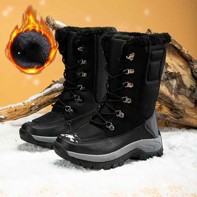 Fashion Ladies Plus Velvet High-top Cotton Boots