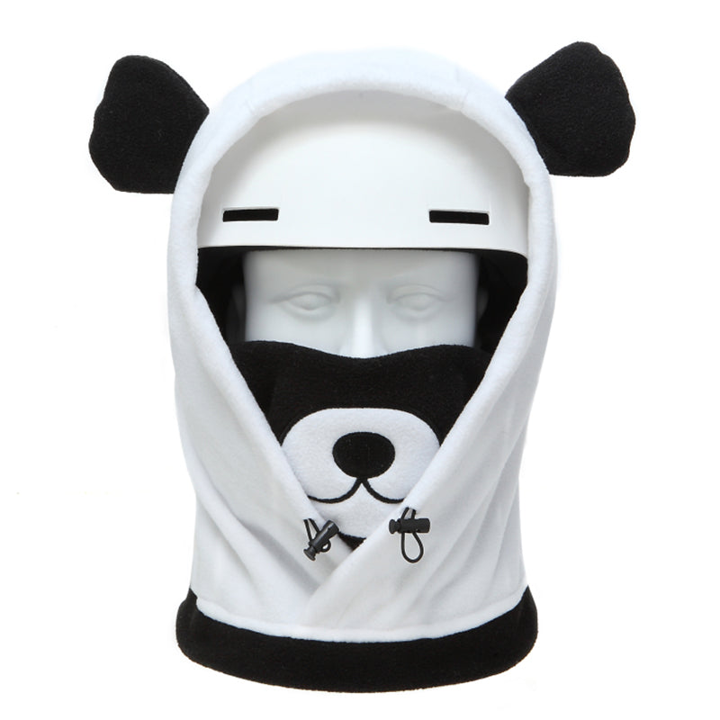 Cartoon Helmet Cover Wearing Ski Face Protection