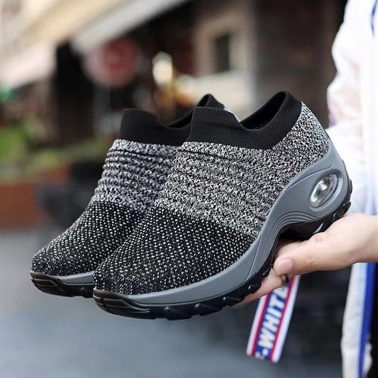 Spring Travel Casual Height-Boosting Air-Cushioned Outdoor Soft-Soled Sneakers
