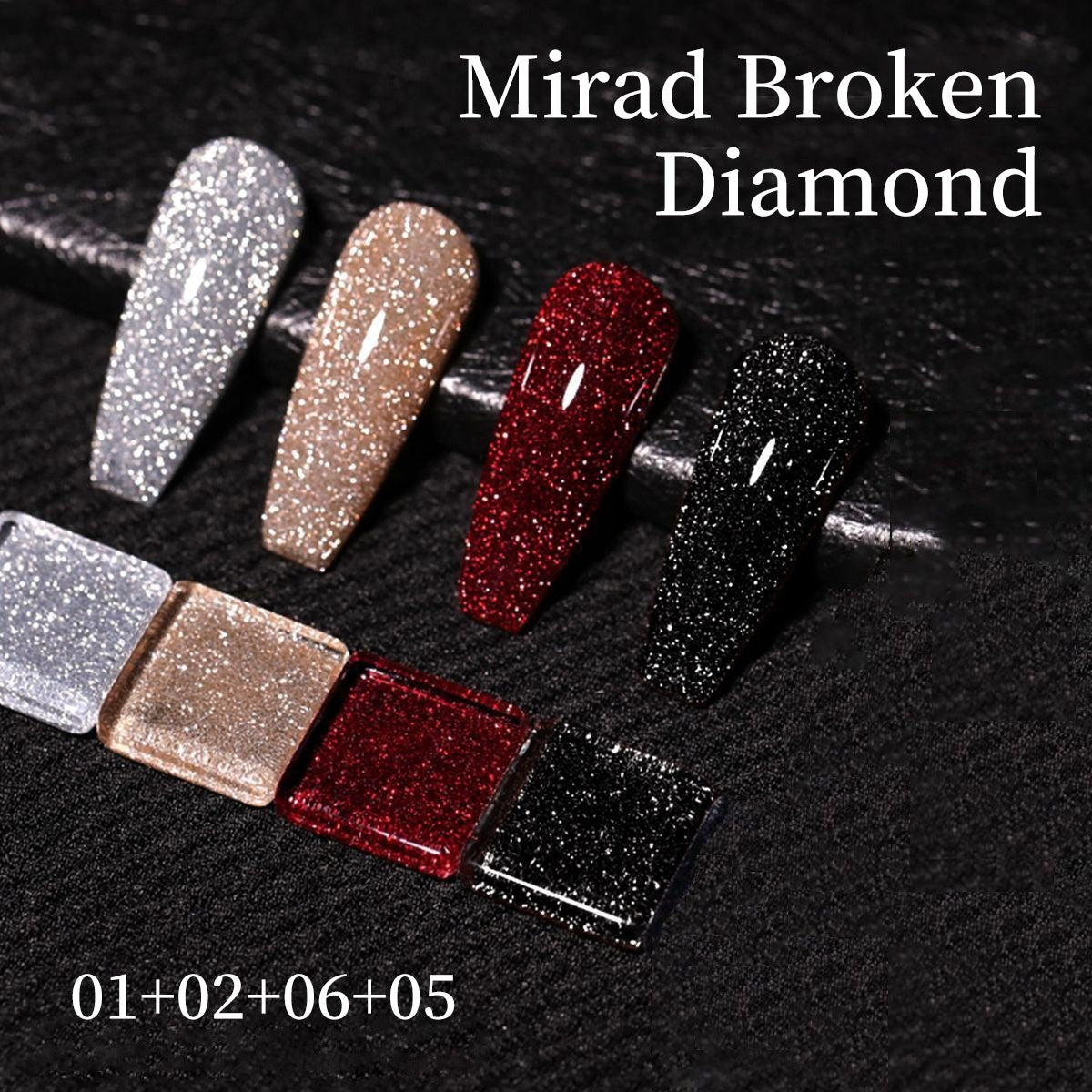 Flashy Reflective Nightclub-style Glitter Nail Gel
