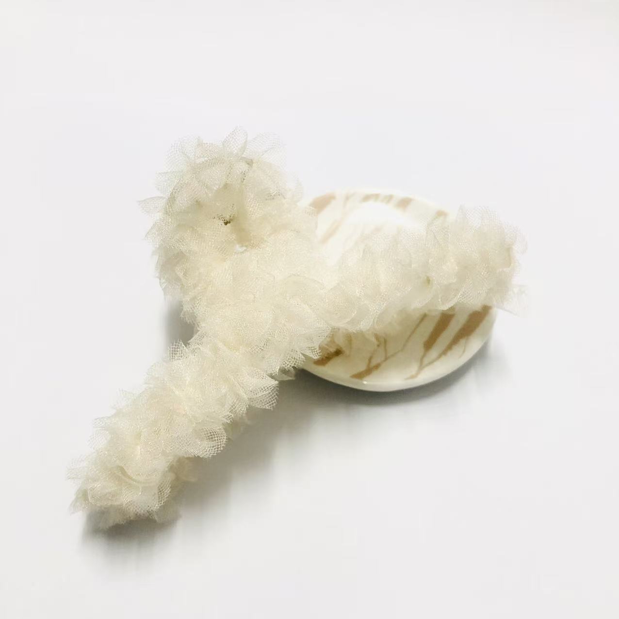 Handmade All-match Hair Clip With Lace Trim