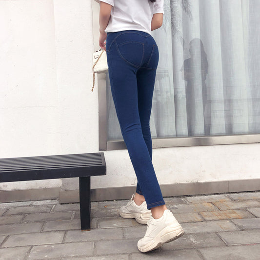 Womens Tight-fitting Workout Jeans With A Butt-lifting Pad