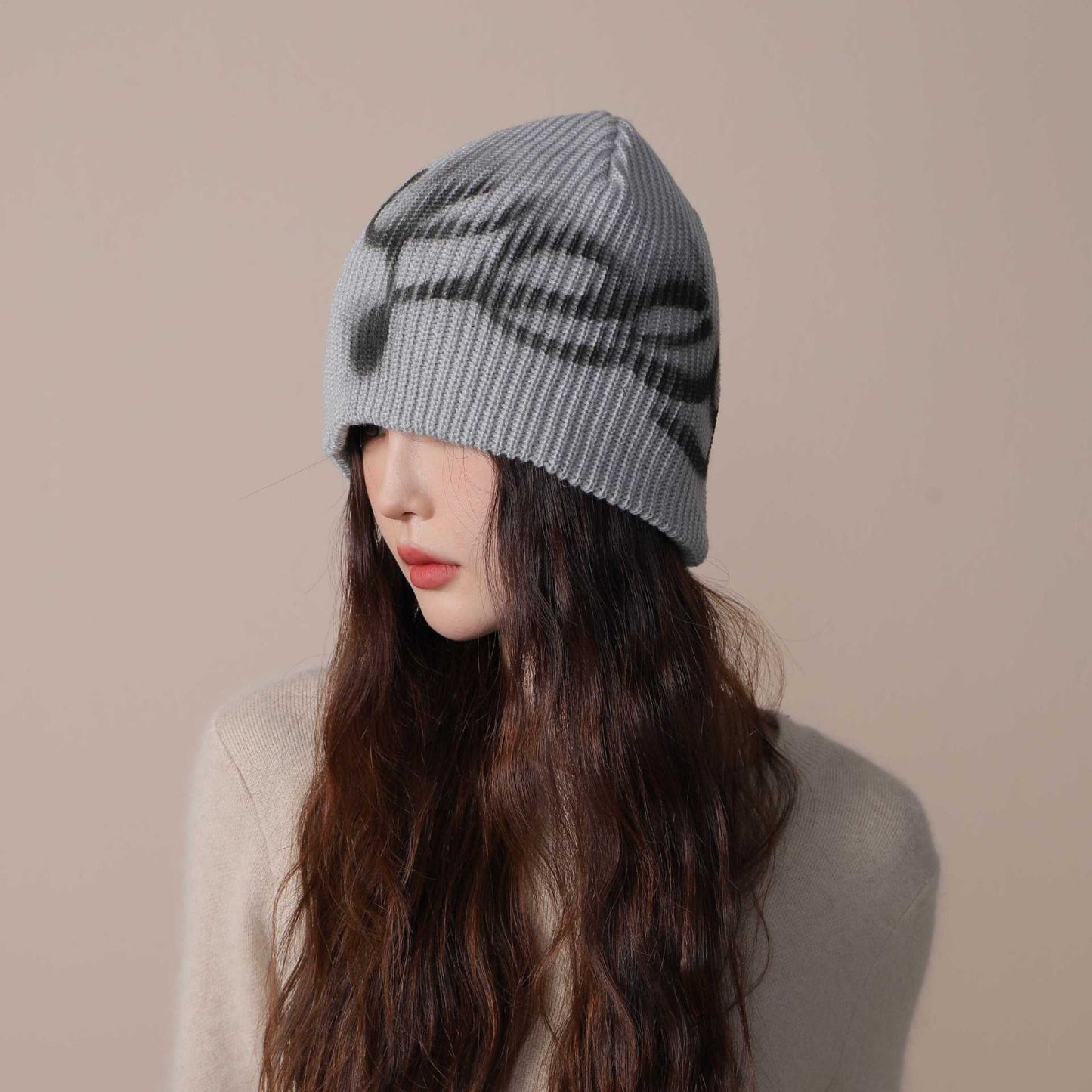 Woolen Cap Children's Autumn And Winter Big Head Circumference Knitted Hat Traveling And Shopping