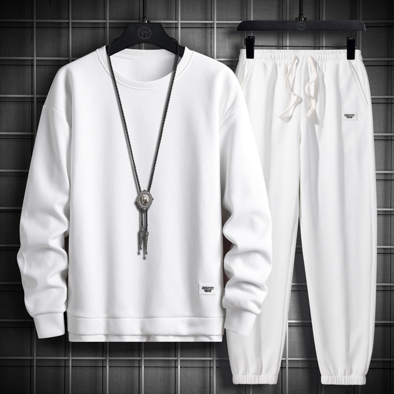T Shirt Cool Waffle Autumn Men's Wear