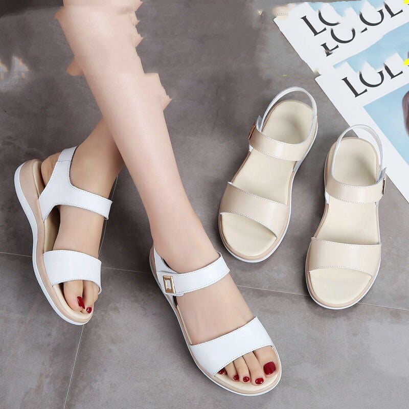 Fashion Soft-soled Flat-heeled Casual Mid-heel Mom Shoes