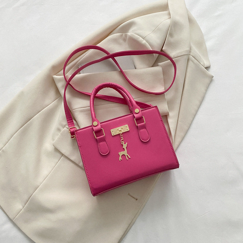 Women's Fashion Small Solid Color Square Bag