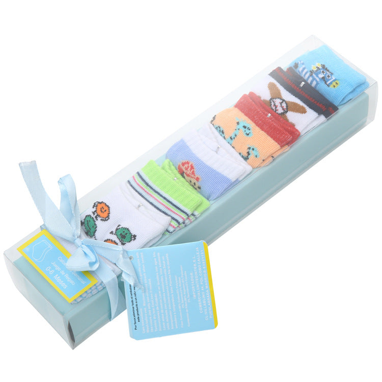 Breathable Sweat Absorbent 7th Children's Socks Cotton Letters