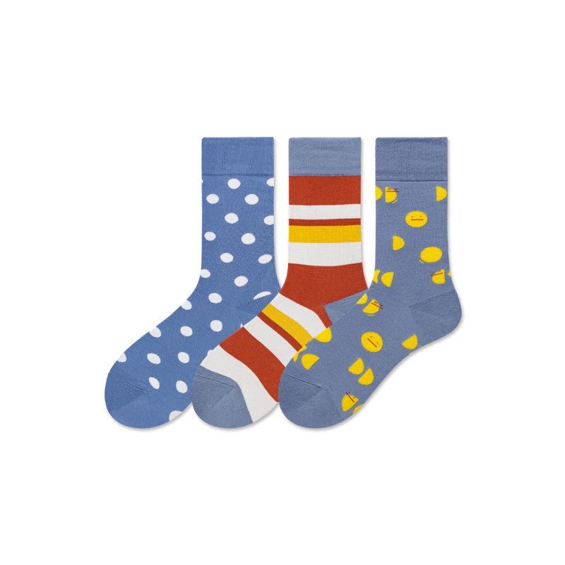 Spring And Summer Socks Trend Skateboarding Socks Cotton Stockings College Style Cotton Striped Socks