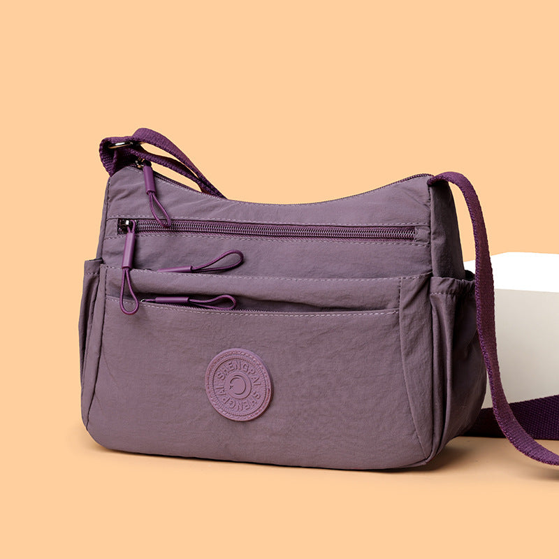 Multi-layer Casual Lightweight Shoulder Messenger Bag Simple