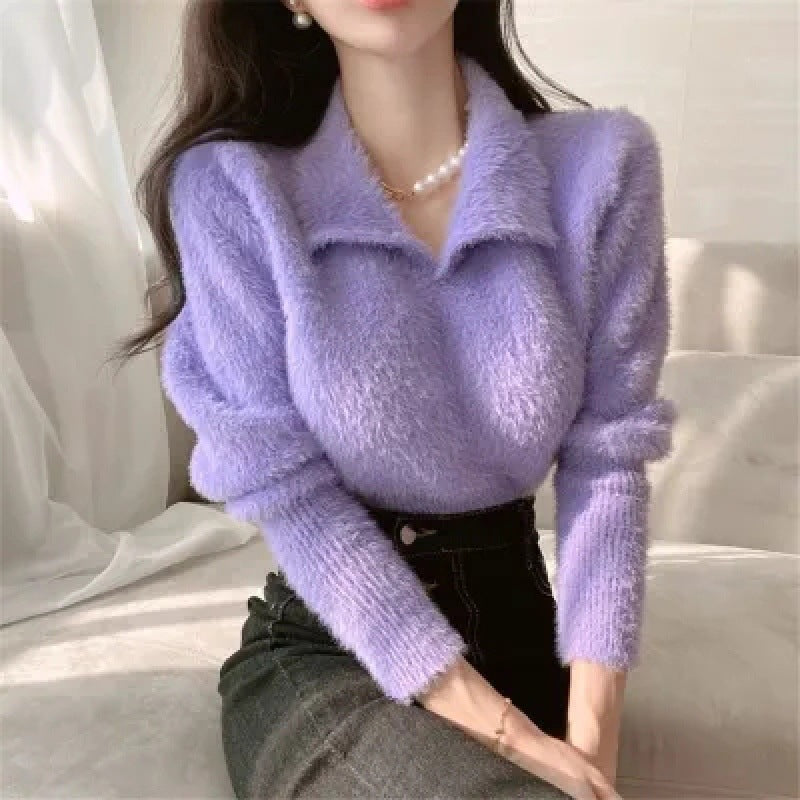 Fashion Temperament Western Style All-match Chic Women's Sweater