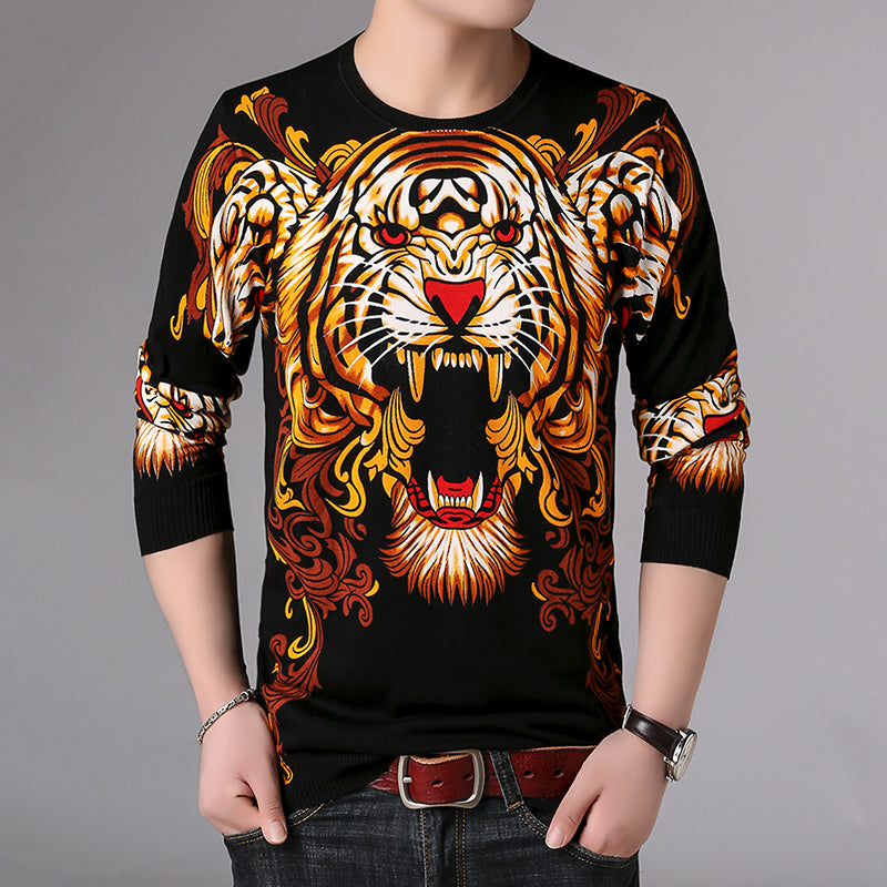 Fashion Trend Domineering Men's Top Clothes Sweater
