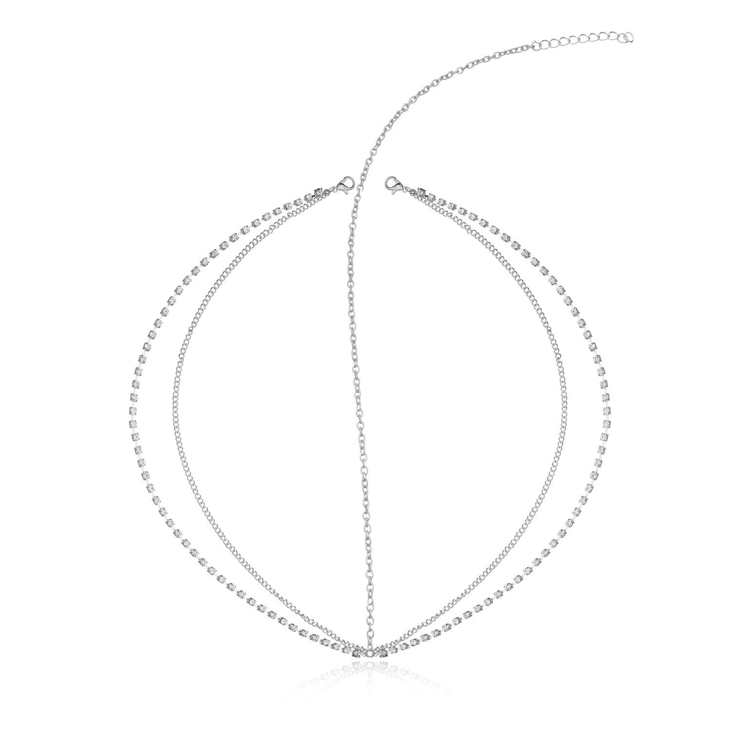 Bohemian Fan Metal Tassel Chain Rhinestone Headband