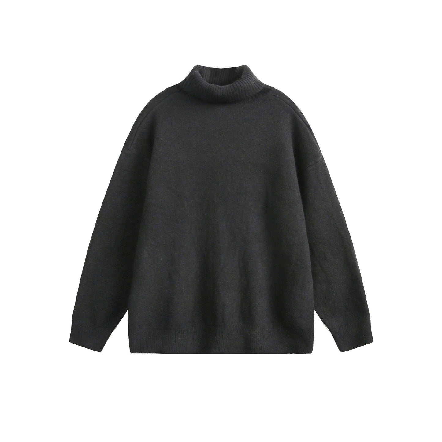 New Solid Color Hoodie Women's American Casual Round Neck Sweater