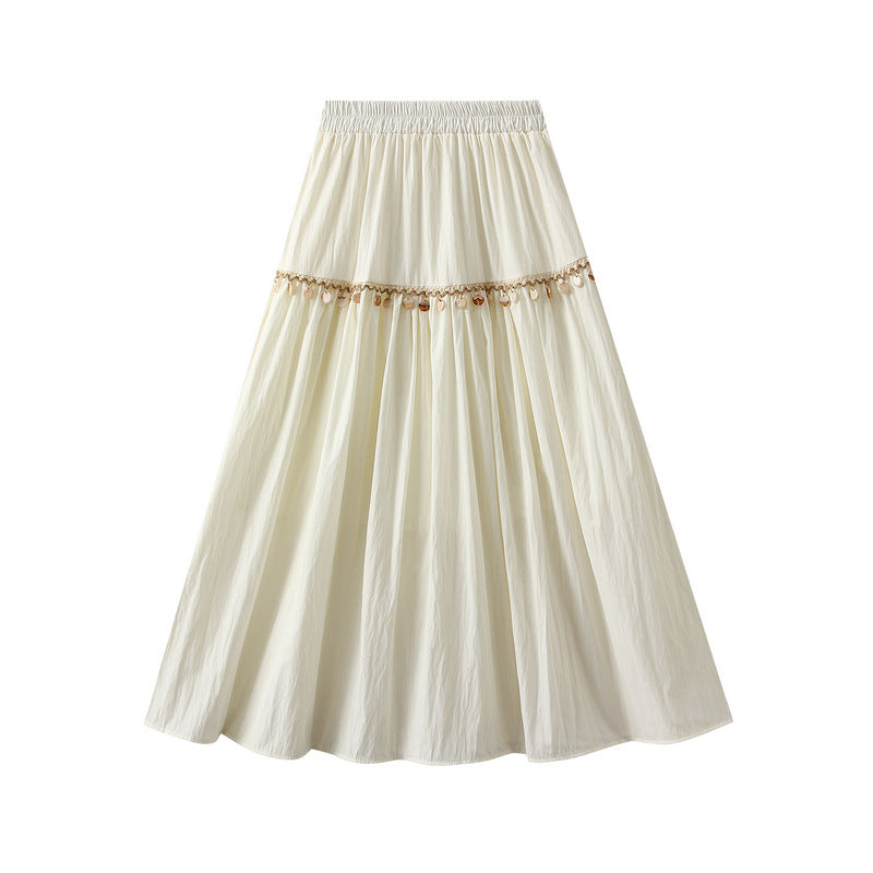 Bohemian Vacation Style Embroidered Skirt