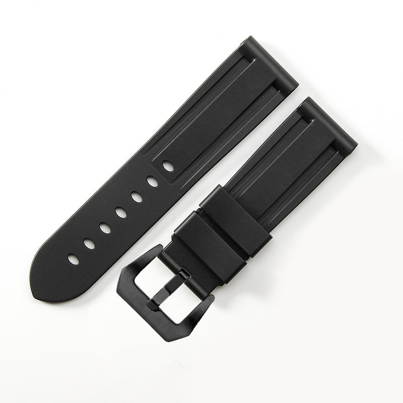 Waterproof Rubber Pin Buckle Silicone Watch Strap