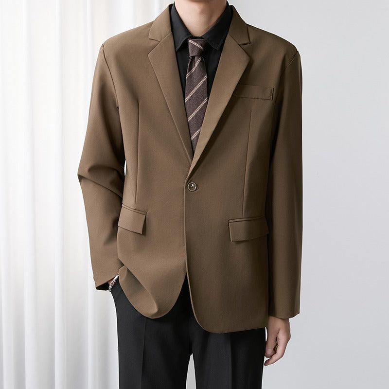 Herre Blazer i koreansk stil, trendy og casual forretningsjakke
