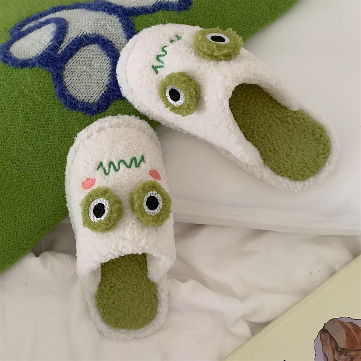Cute Cartoon Plush Anti-skid Indoor Shoes