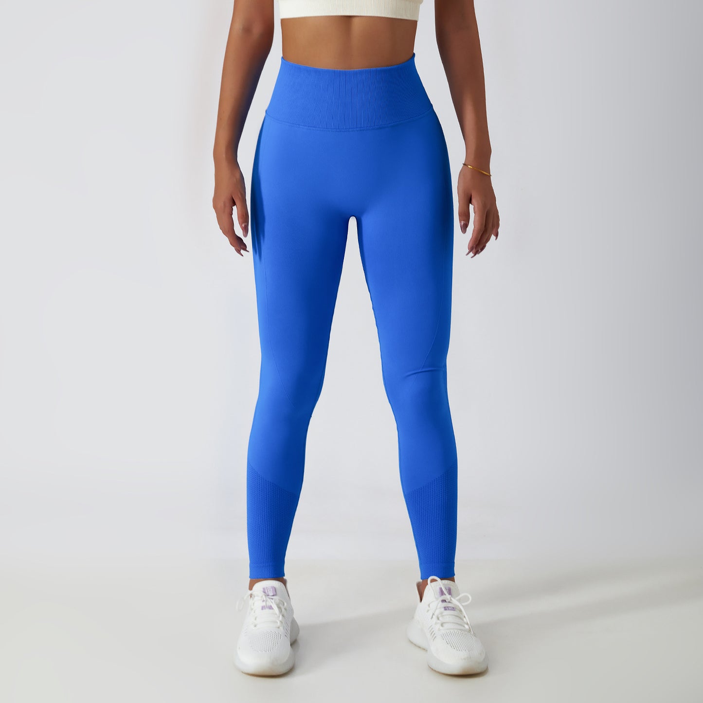 Outdoor Running Hip Raise Yoga Pants Women's Seamless Knitted Tight High Waist Breathable Sports Yoga Pants Yoga Pants