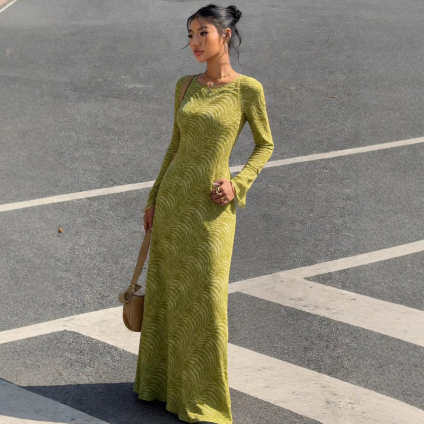 Womens Stylish High-end Figure-flattering Slimming Dress