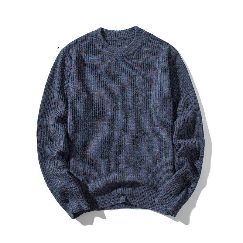 Knit Sweater Men's Autumn New Round Neck Sweater