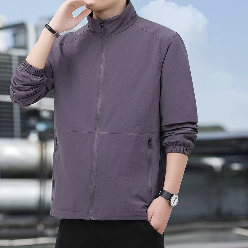 Men's Casual All-Match Loose Stand-Up Collar Jacket
