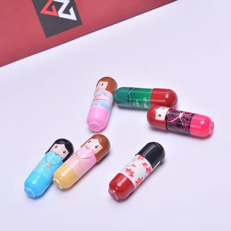 Japanese Doll Lip Balm 24 Packs Cute Moisturizing