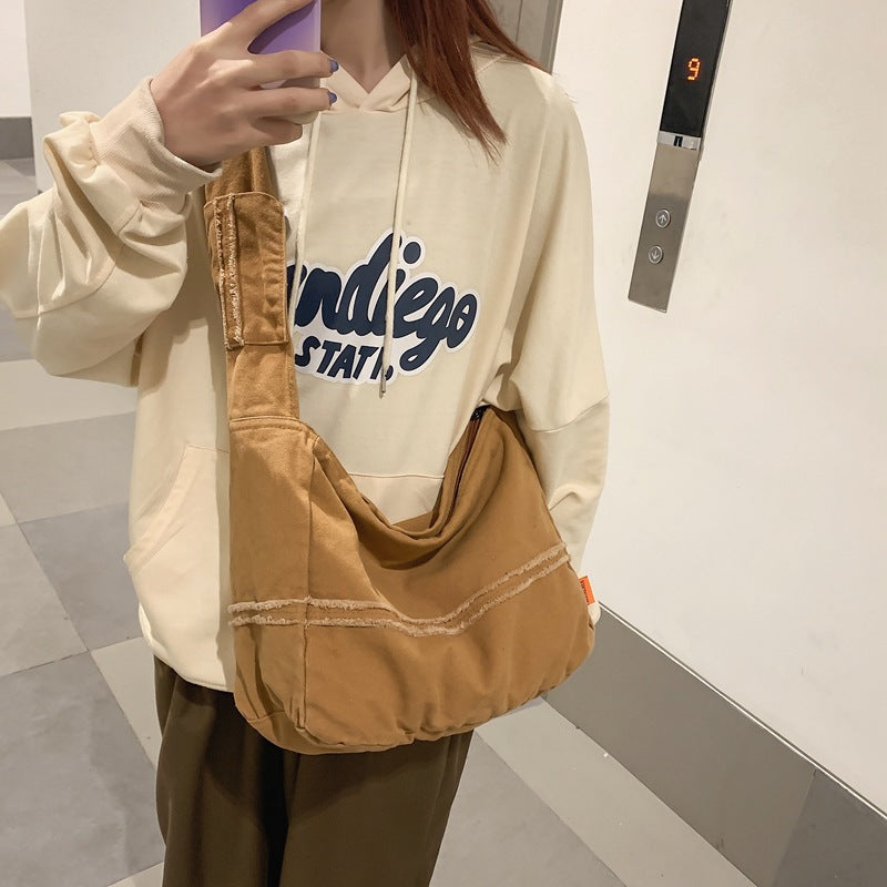 Couple Canvas Large Capacity Messenger Bag