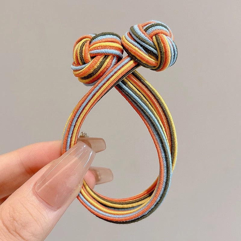 Head Rope Girls' Button High Elastic Color