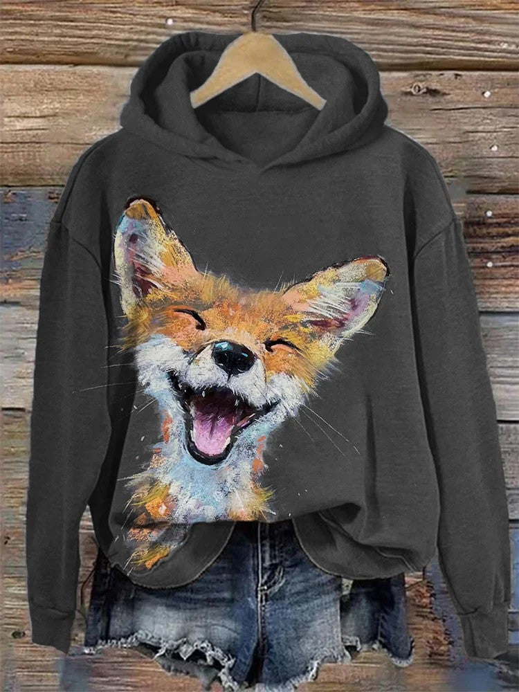 Womens 3D Digital Print Hoodie From Europe And The US