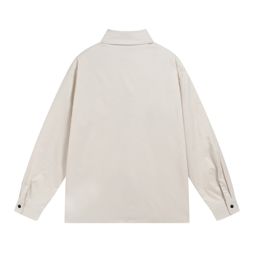 Hip Hop American Letter Print Long Sleeve Shirt