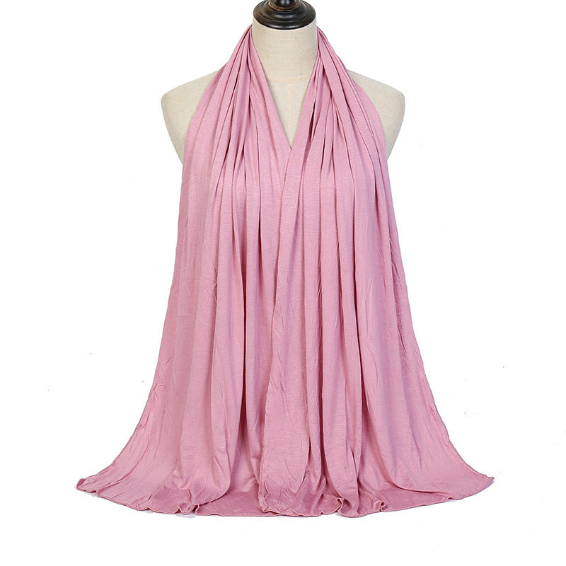 Solid Color Cotton Warm Shawl