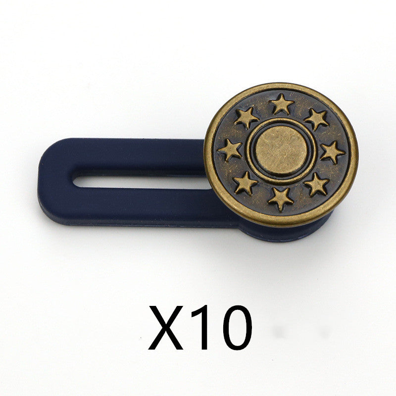 No Sew Jeans With Adjustable Expansion Waist Button