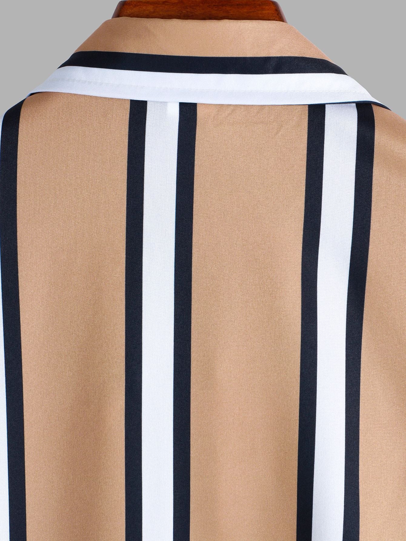 Striped Shirt Men's Casual Short Sleeves