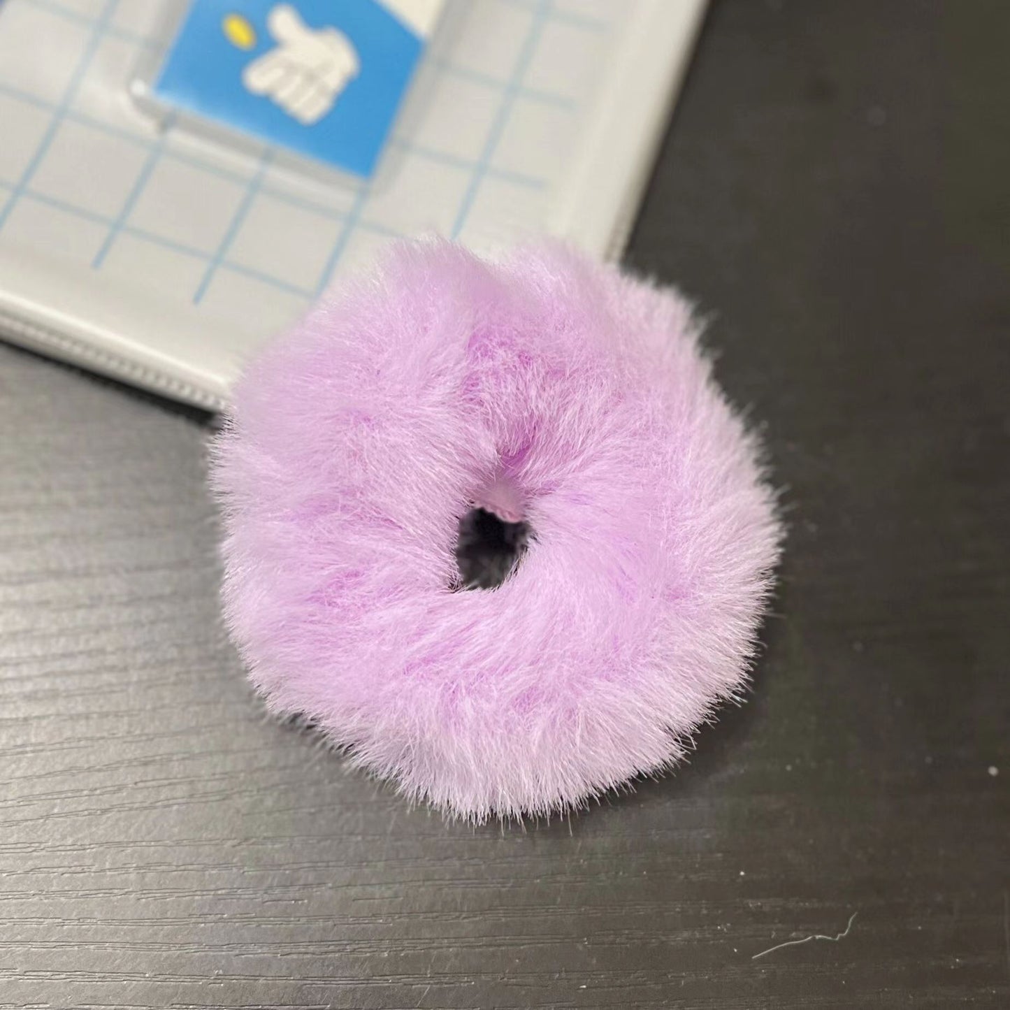 Plush Hair Ring Large Intestine Ring Candy Color Hair Rope