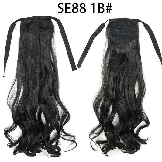 Bow Tie Strap Long Chemical Fiber High Temperature Silk Wig
