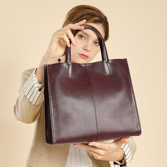 Retro Satchel Large Capacity Women's Tote