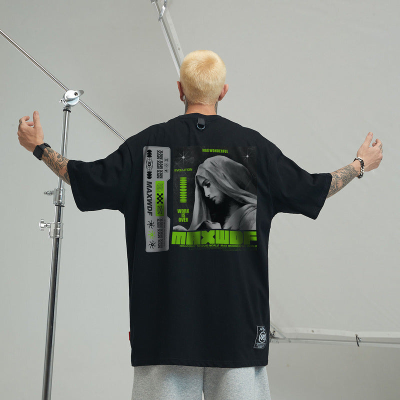 Trendy Loose Casual All-match Half-sleeve T-shirt