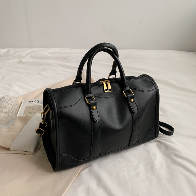 Portable Autumn And Winter Texture Large Capacity Bag