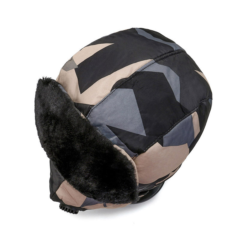 Ushanka Outdoor Riding Face Care Cold-resistant Earflaps Warm Hat