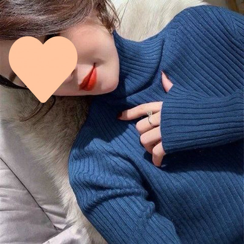 Thickened Starry Rhinestone Knitted Sweater