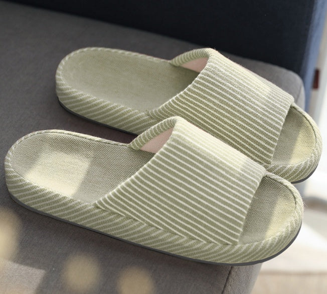 Women's Japanese Style Cotton Linen Slippers