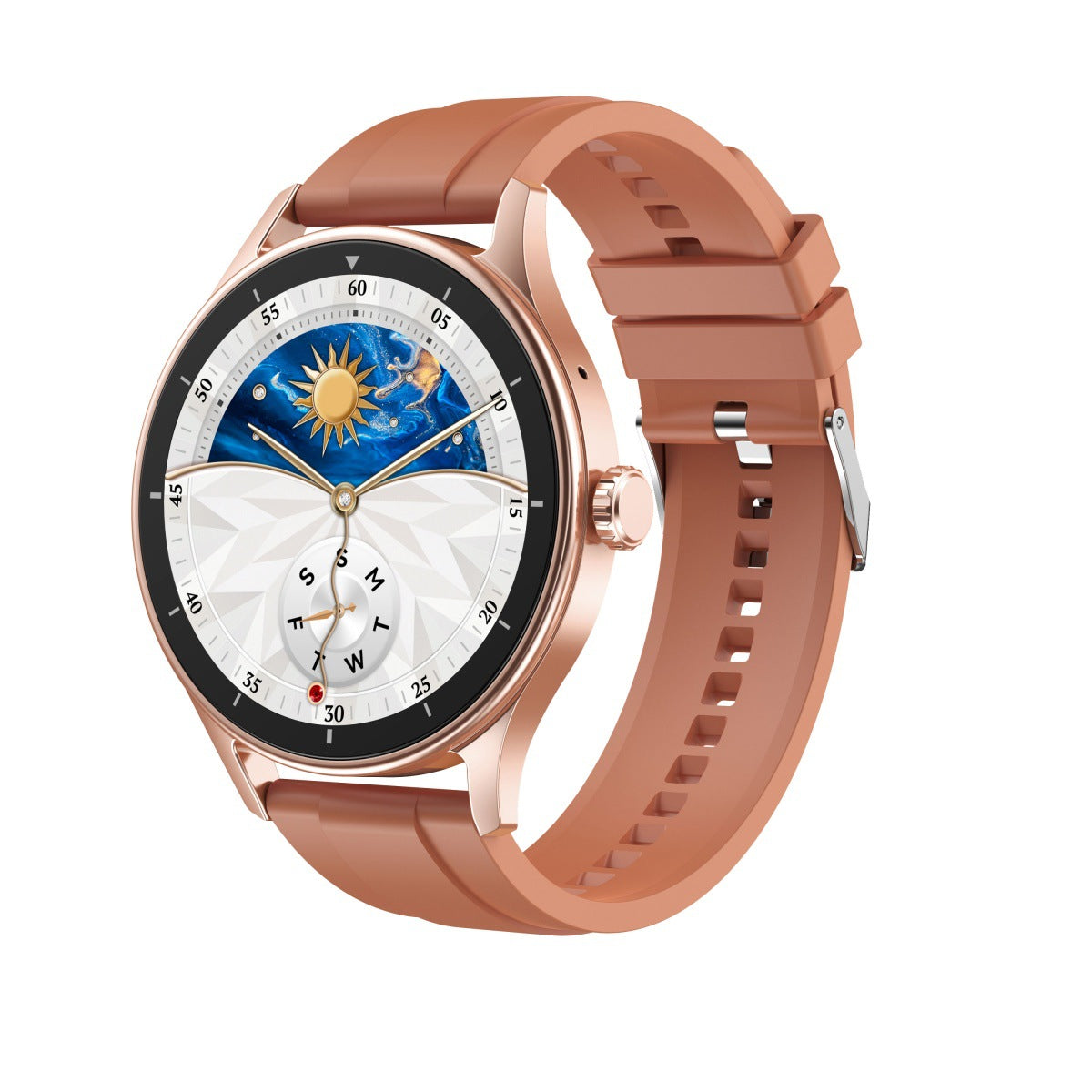 Stainless Steel Polished Dual-Strap Bluetooth Call Sports Watch