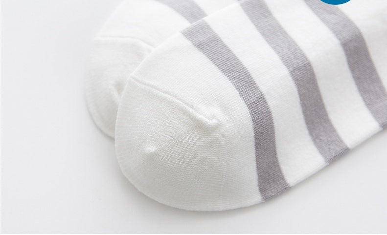 Star Stripe Breathable Low-cut Invisible Cotton Socks