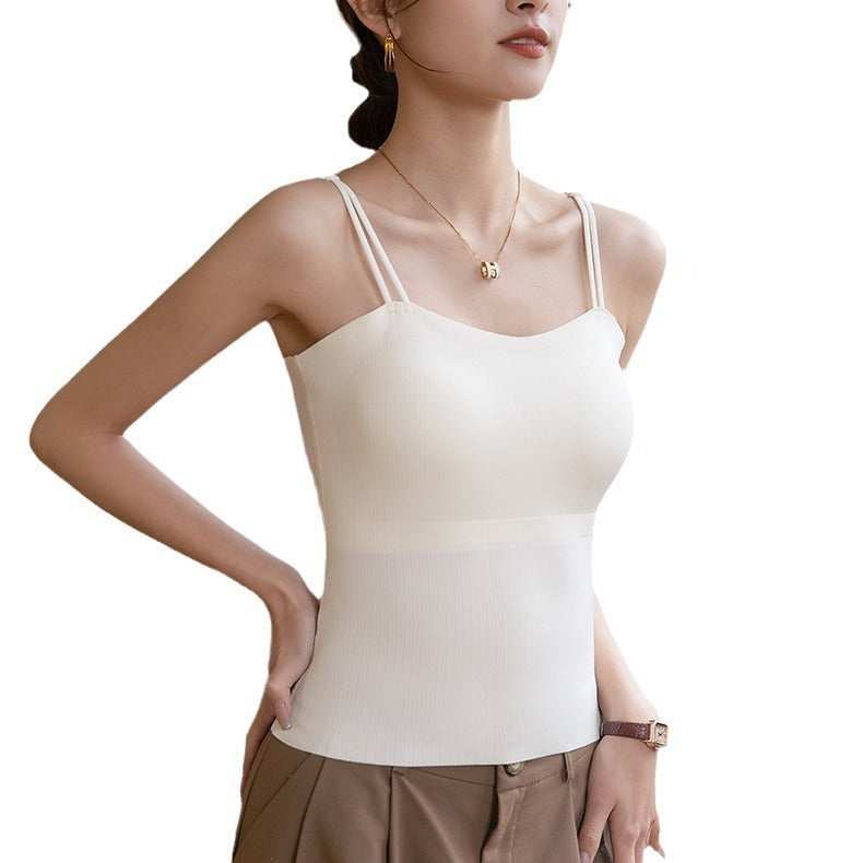One-piece Push Up Breast Holding Long Underwear Spaghetti-strap Slip