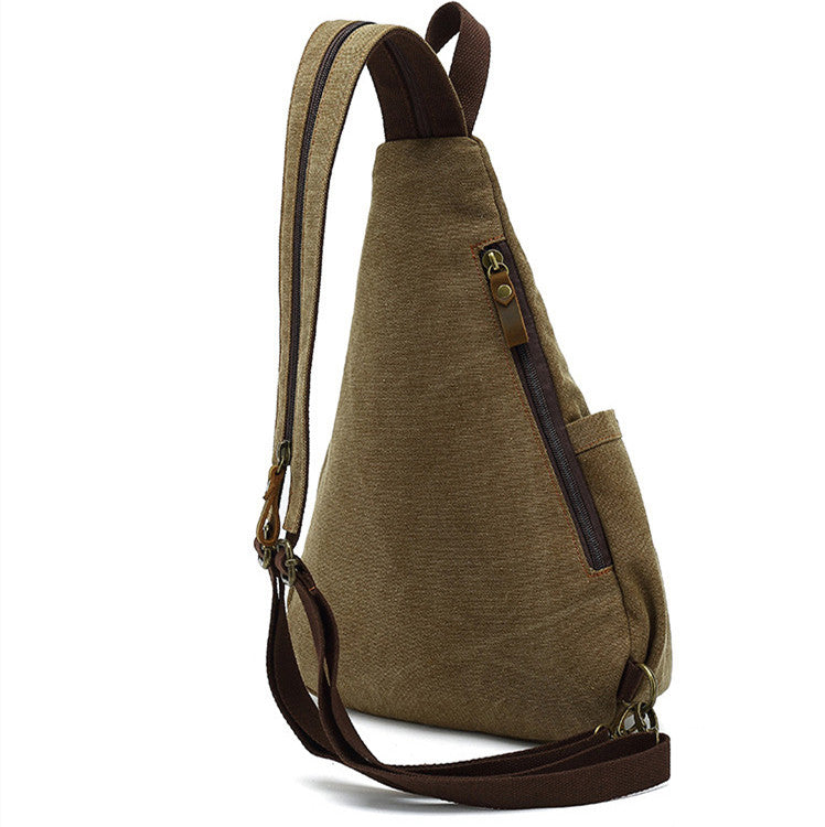Men's Canvas Chest Bag Large Capacity Leisure
