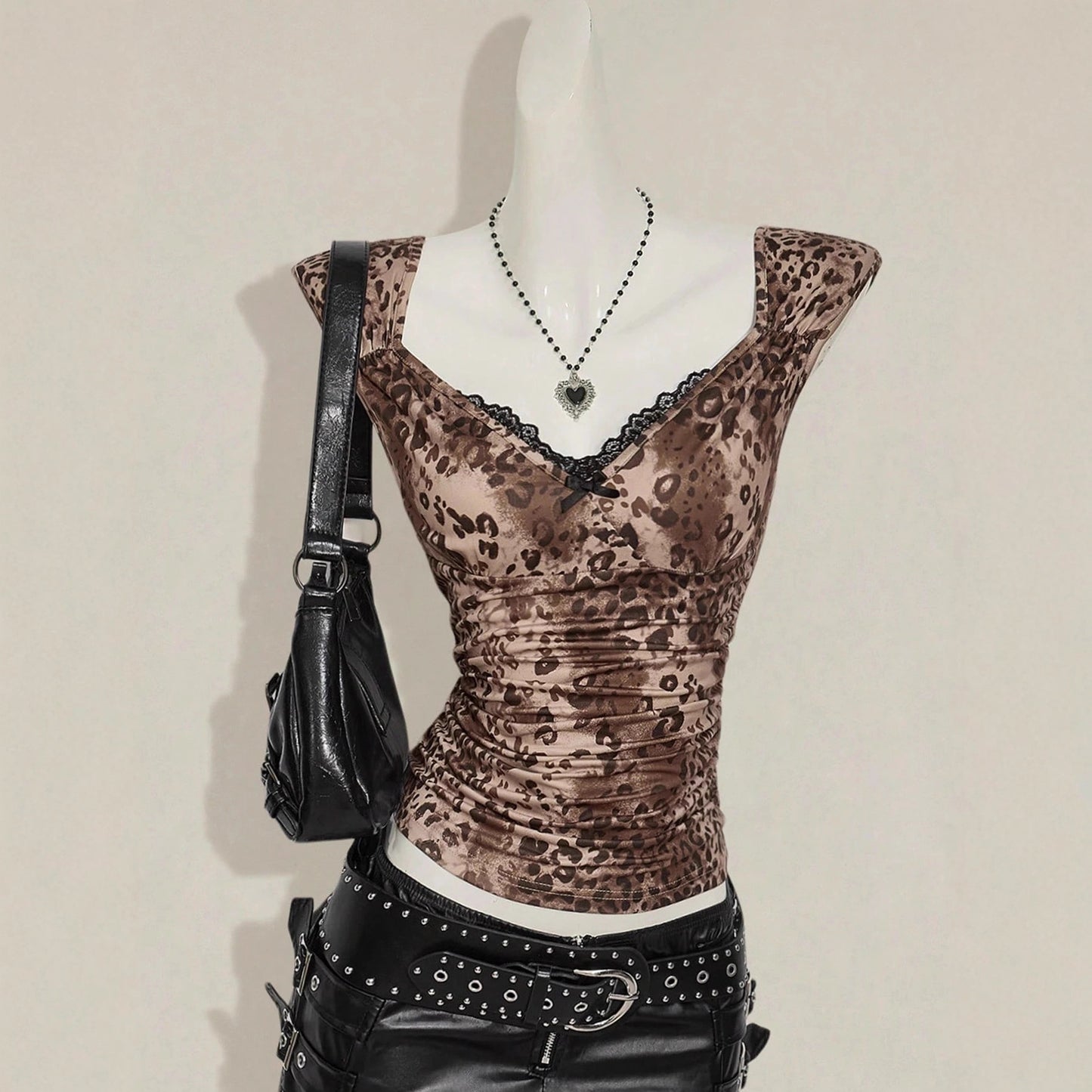 V-hals Blonde-talje Vintage Slankende Vest
