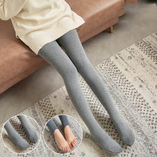 Pure Cotton Leggings Outer Wear High Waist Abdomen Buttocks Plus Velvet Thick And Seamless