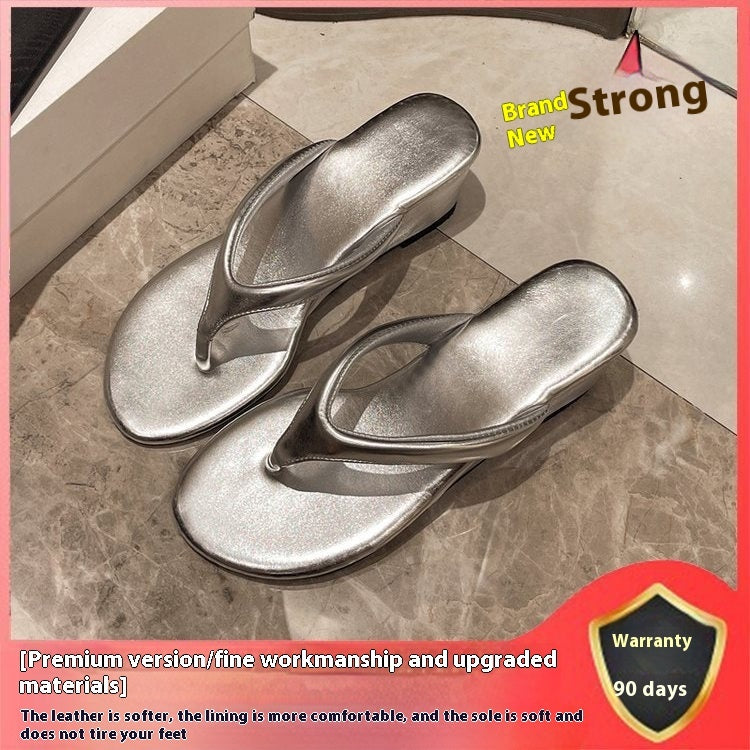 Height Increasing Wedge Flip-flops Women's Flip-toe Sandals