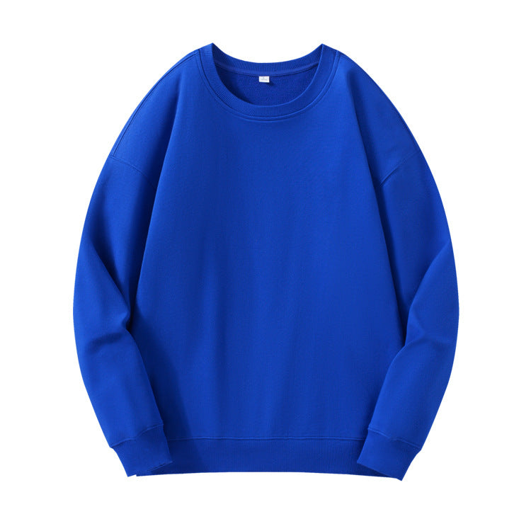 Rundhalset Sweater Kamgarnsjersey til mænd Med Droppede Skuldre Pullover