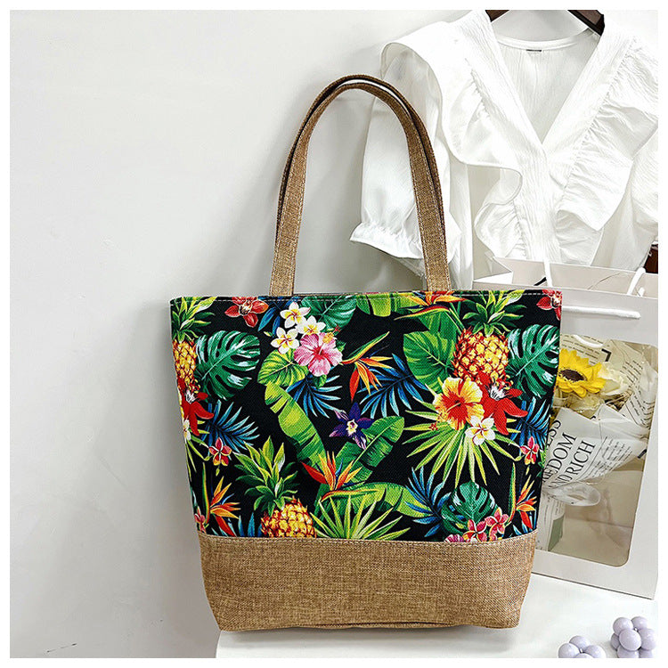 Women's Canvas Handbag Casual Simple Shoulder
